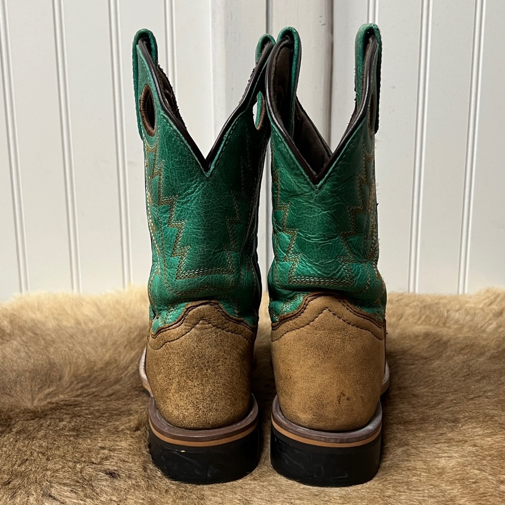 Smoky Mountain Boys Jesse Teal Cowboy Boots 1 Western - Picture 4 of 6
